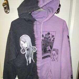 Broken Promises Uzumaki Hoodie - Women’s M - Black & Purple